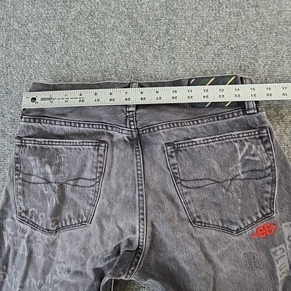 POLO Ralph Lauren Jeans 30x28 Mens Black New York Varsity Tiger Classic Fit